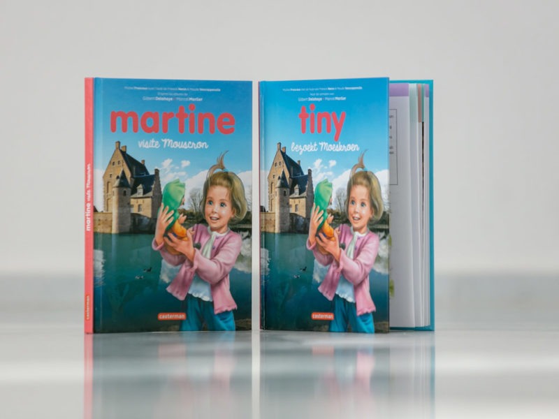 Photographies illustrant le livre Martine visite Mouscron